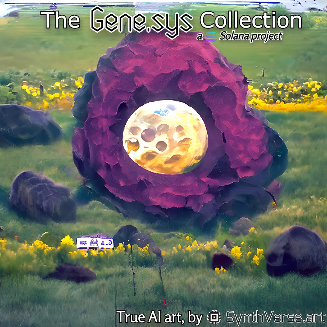 🎨"Moonstone" (136/151)🌜
‘Sir, there's a moon inside this rock...’

Shouting this out to <a href="/Nyan_F_T/">NyanFT</a>, whose 3D pixel art (and LIVE auction) is truly aspirational for others in the space! I LOVE 3D pixels❤️

If you love our art, check out what's available at linktr.ee/SynthVerse