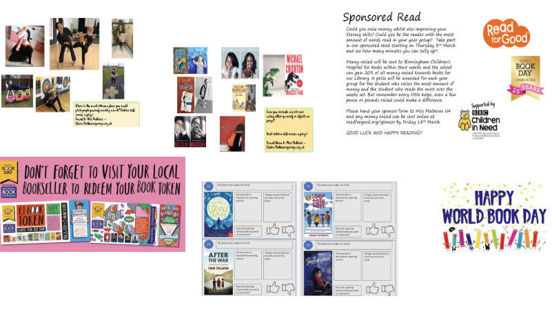 PerryfieldsAca's tweet photo. WBD: All children have been given a voucher to spend at a nominated retailer for a free book... we can’t wait to hear your reviews of them! #readtosucced #TogetherWeAchieveExcellence https://t.co/PtpHyilwi1