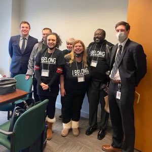 LucasDDBoard's tweet photo. Members of our SALUTE self-advocacy group had a great time at DD Awareness & Advocacy Day in Columbus including meetings with representatives from offices of State Reps. Michael Sheehy and @ForSobecki! #DDAwareness22 #DisabilityAwarenessMonth #bethechange #everyonebelongs https://t.co/boQqQgpsr4