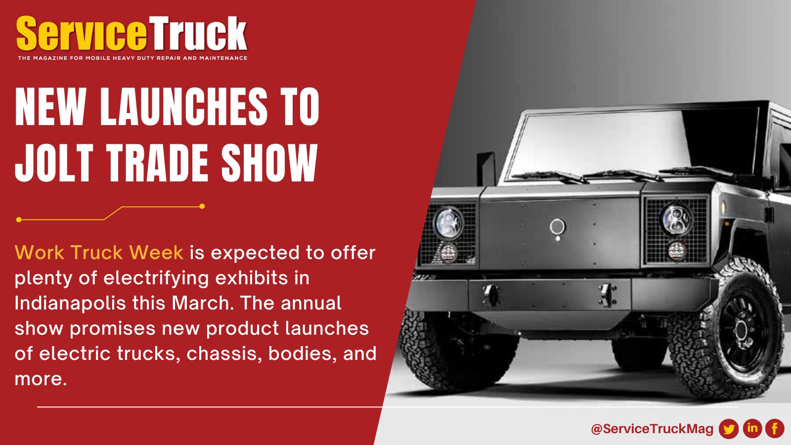 Service Truck Magazine on Twitter "New launches to jolt trade show ⚡️