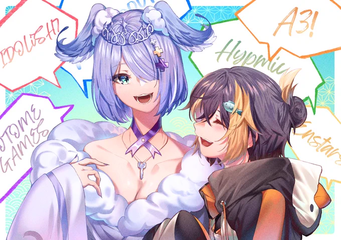 Two Ladies with the most based tastes!🥰 I can listen to them talk all day 😌

#pendorART #絵リーラ #PetraArt 