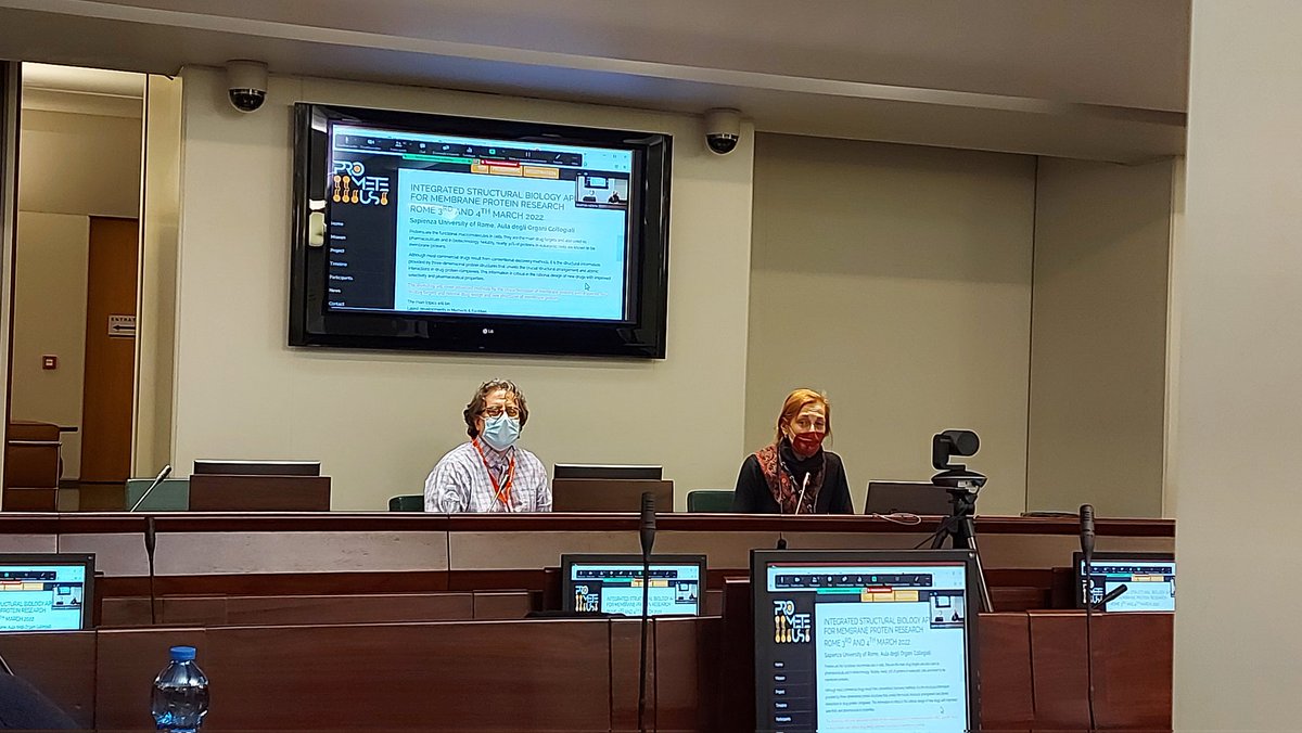 CecileExertier's tweet photo. 🇪🇺 Launching of the @PrometeusRise conference on ⚡#integratedstructuralbiology approach for #membraneprotein research⚡ @SapienzaRoma! https://t.co/Jnv0YhXLlq