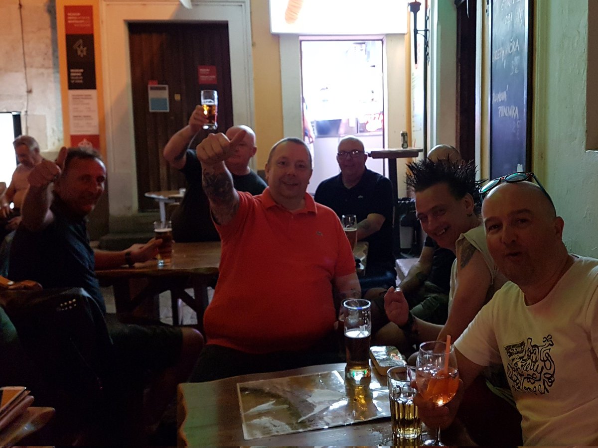 Bardsleyhhfc's tweet photo. A few of the older lads on Jay's stag do in Bratislava. https://t.co/KZHjGgW5hs