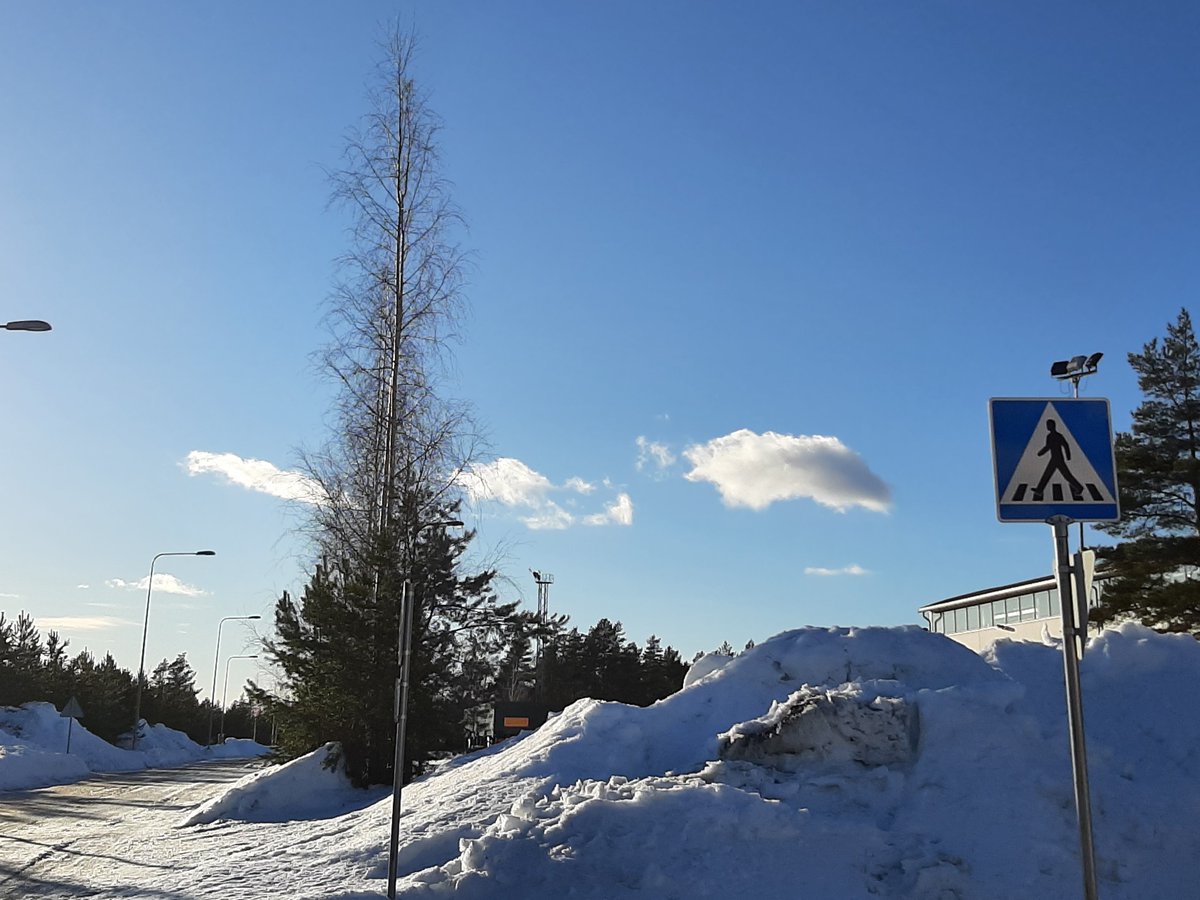 Niinisalossa havaittu vuoden ensimmäiset cumulus pilvet. Kevät ja kesä lähenee.