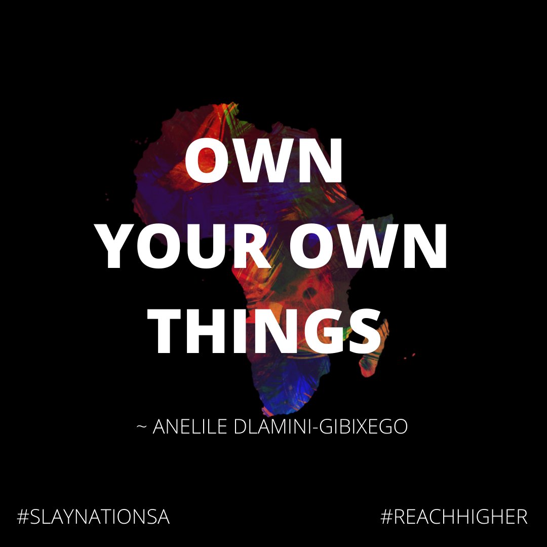 OWN 👏🏼
YOUR 👏🏼
OWN 👏🏼
THINGS 👏🏼

Wise words from <a href="/AnelileGibixego/">Aneh</a>, sharing her advice to young people today. 🌠

#SlayNationSA #ReachHigher #CelebratingExcellence #ThursdayThoughts