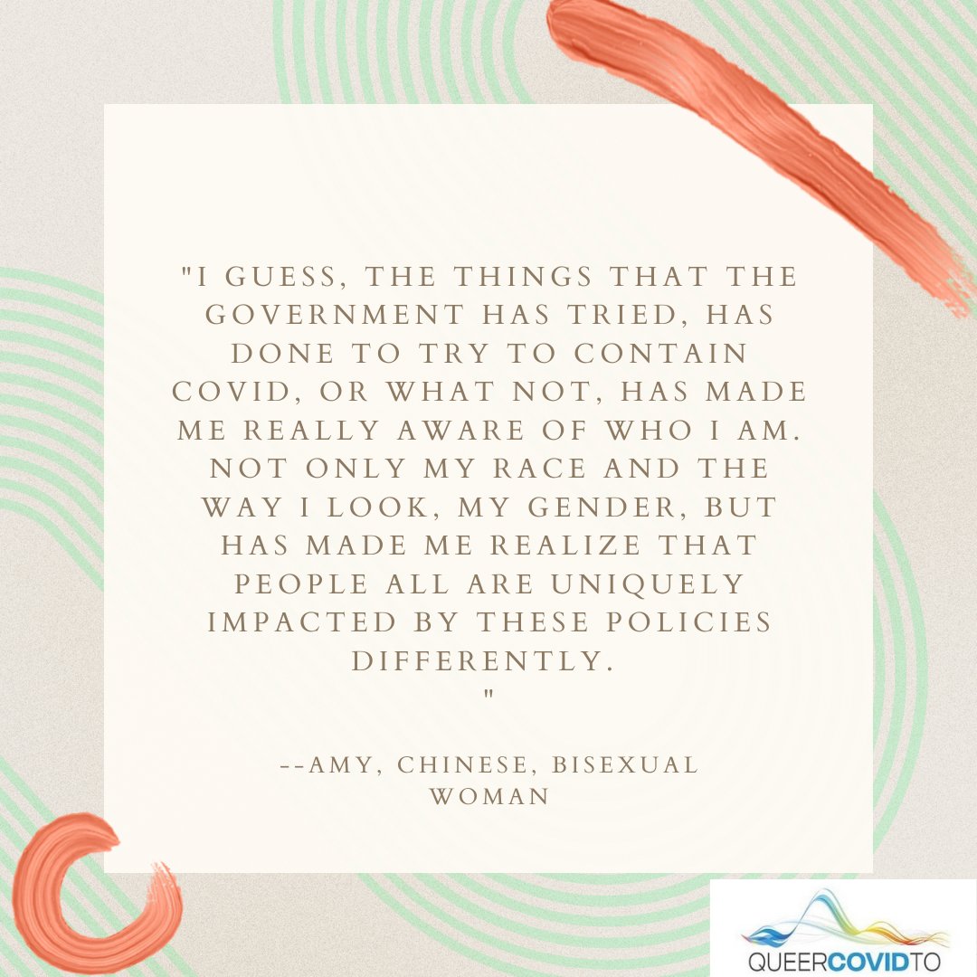 queercovid's tweet photo. This week, we are featuring quotes that illuminate how our participants felt about Ontario's healthcare and policies throughout the third wave of the pandemic. 

All information has been anonymized and pseudonyms have been assigned for confidentiality. 

#queercovidto https://t.co/f1QI8S9dHz