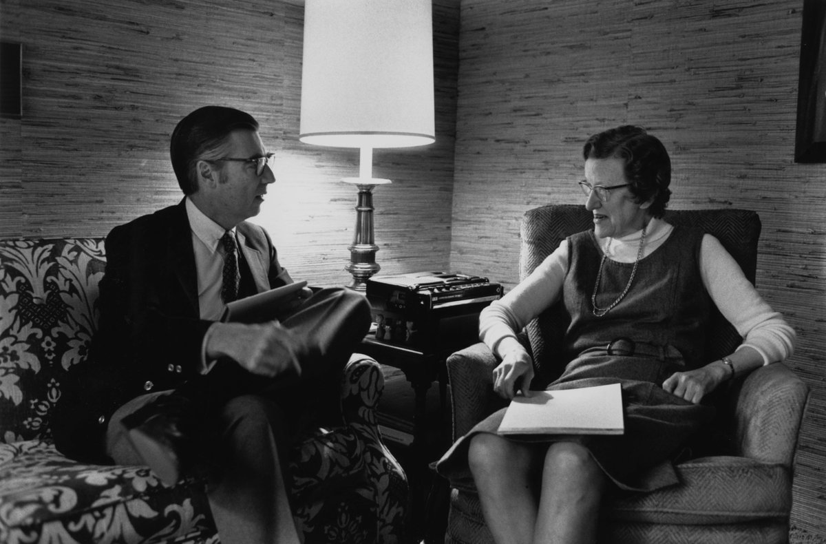 On this first week of Women’s History Month it only made sense to highlight Dr. Margaret McFarland, the child psychologist who mentored Fred and shaped his work. 

A photo from the Fred Rogers Center Exhibit.