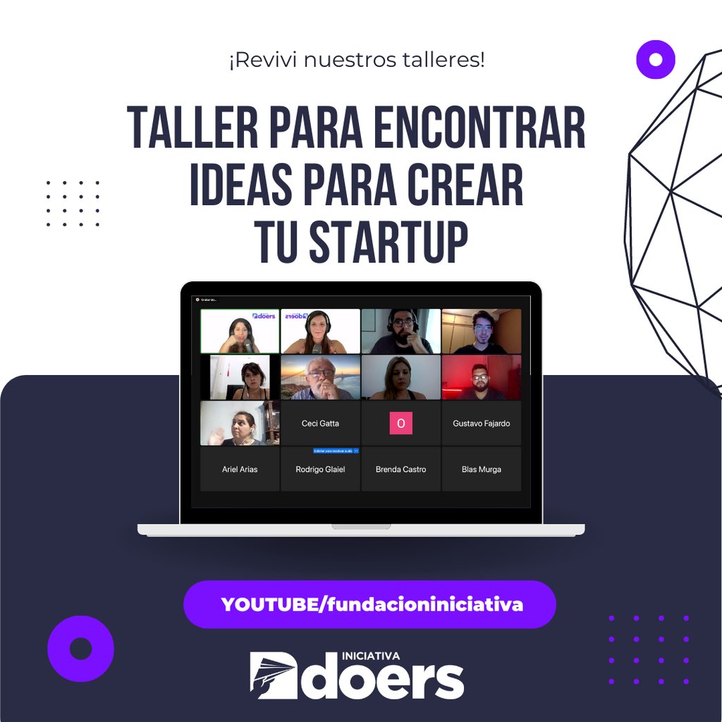 FunIniciativa's tweet photo. ✅ ¿Tenes ganas de emprender pero no sabes de donde sacar las ideas?

🎯 ¡Revivi el taller y elegí la mejor idea para comenzar tu emprendimiento! Podes verlo en nuestro canal de youtube. Nos encontras como: /fundacioniniciativa

👉 … https://t.co/2Qdj41oUFA https://t.co/AycQTQnPYr