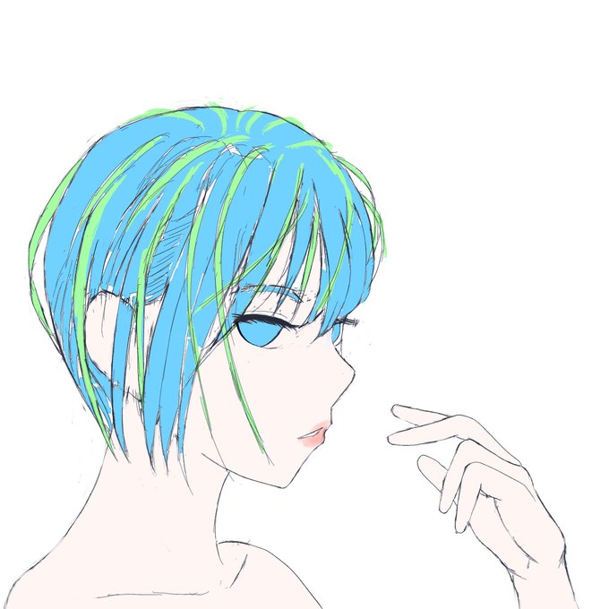 青髪の女の子整え中

#絵描きさんと繋がりたい 
#イラスト好きさんと繋がりたい
#創作クラスタさんと繋がりたい 