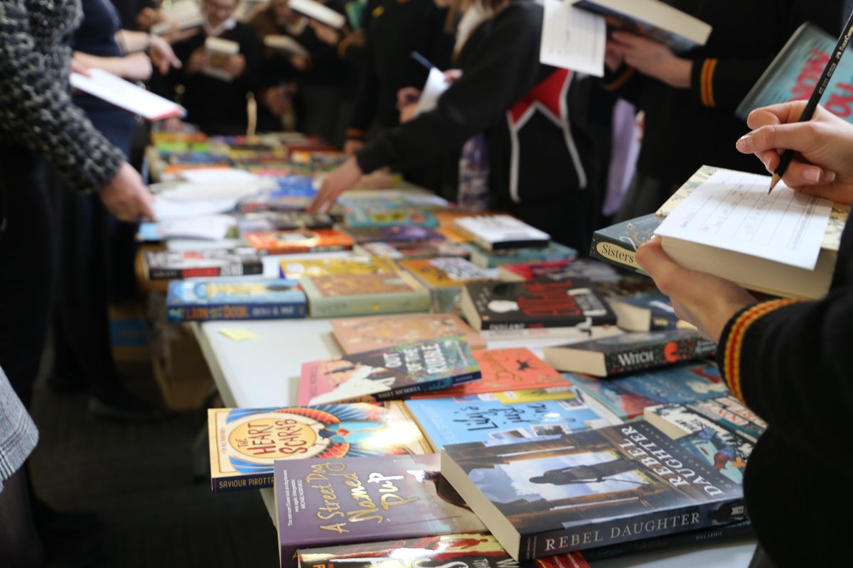 Books selling like hot cakes at lunchtime in The Hub today, #WorldBookDay.