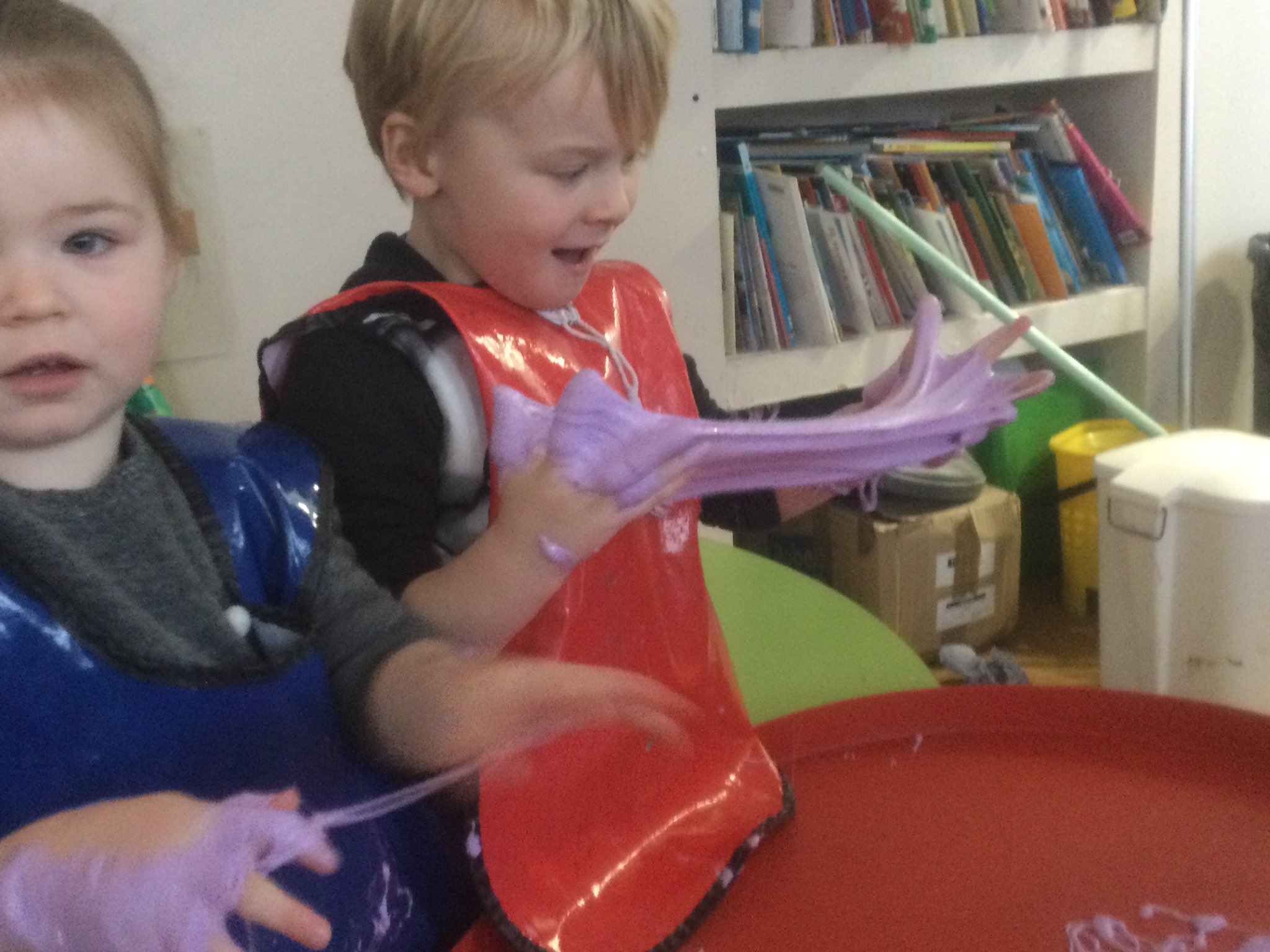 Airth Nursery on Twitter "Today we made fluffy slime in nursery. We loved making it, watching