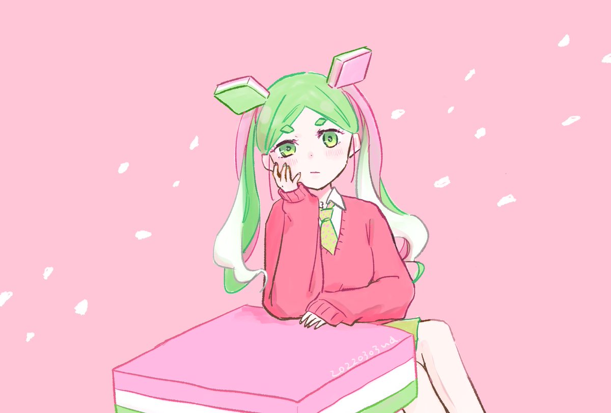 「ひし餅専門学校2年のギャル 」|ウダノゾミのイラスト