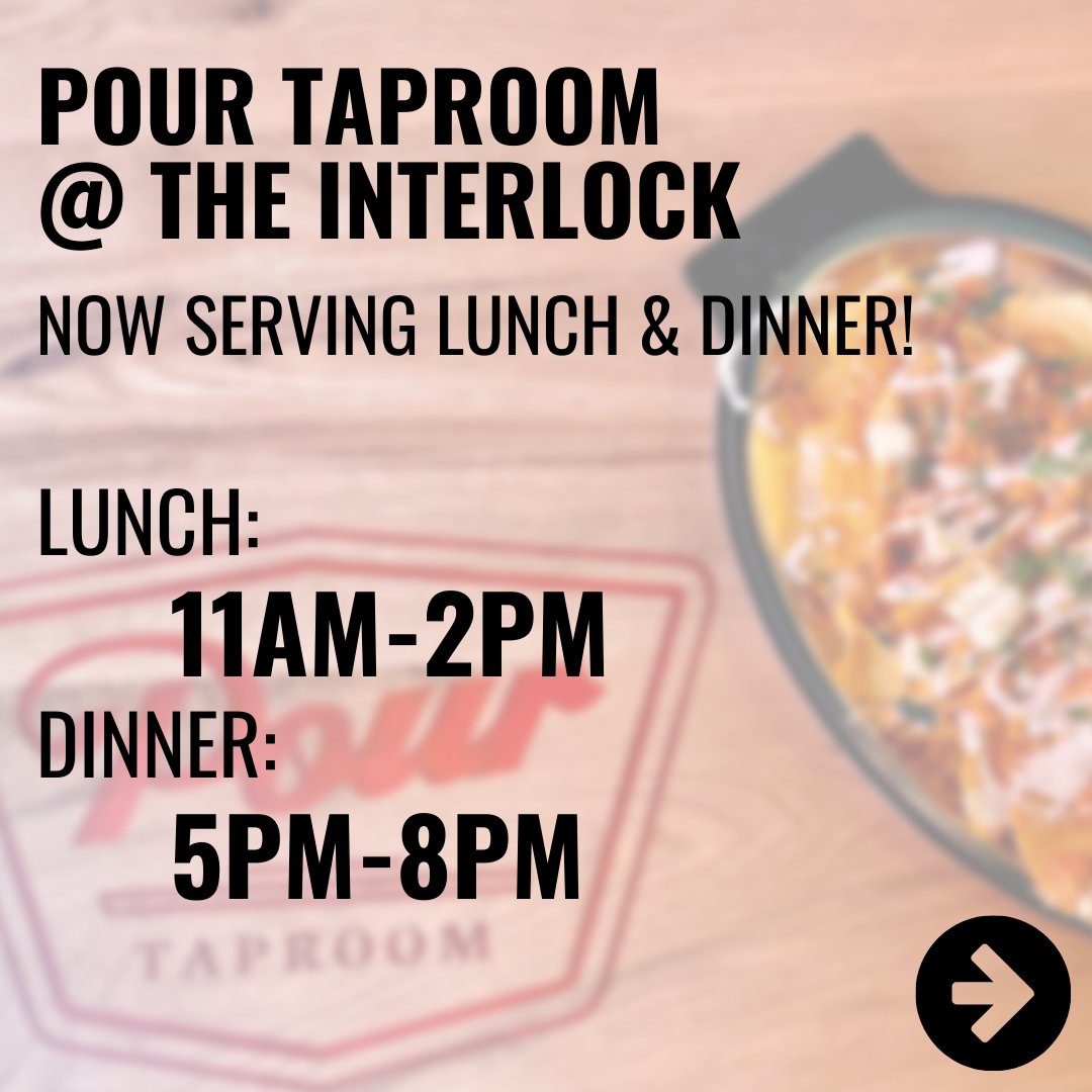 <a href="/pourtaproom/">Pour Taproom</a> is serving up lunch and dinner this week as they await their liquor license! Have you tried their new location at <a href="/TheInterlockATL/">The Interlock</a> yet?