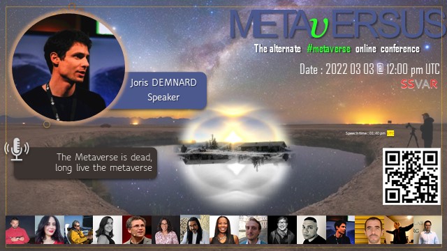 sangare's tweet photo. #metaversus2022 Joris Demnard on stage!
Join us!
It's free
https://t.co/hNPHOS4viL https://t.co/nqM1FoP7sF