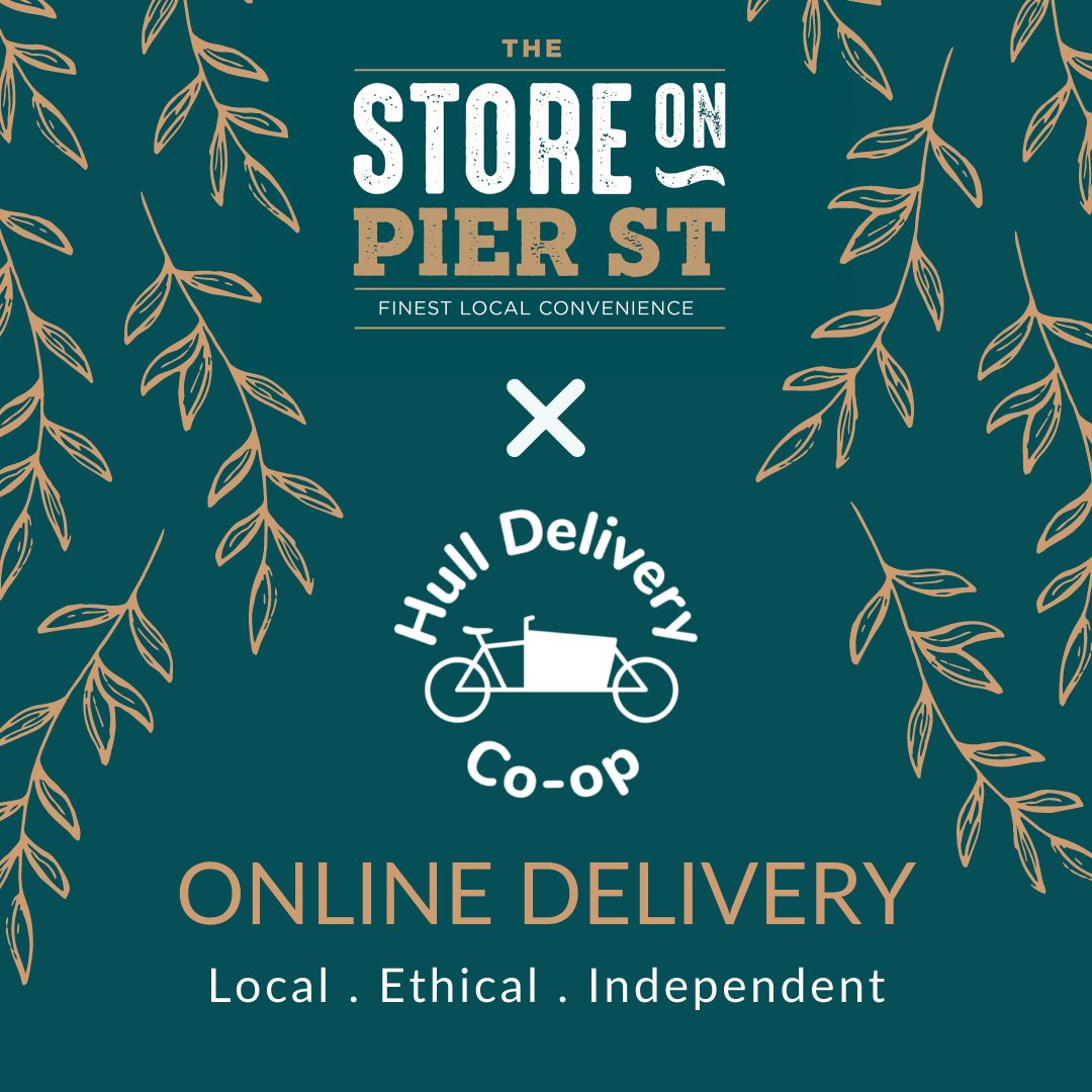 FruitMarketHull's tweet image. Online delivery now available at @TheStoreOn Pier Street 🛒 

Have local, fresh produce delivered ethically to your door by Hull Delivery Coop, who, if you don't know, deliver stuff by bike! 🚴‍♀️

Place your order here: …ore-on-pier-street.paymentsense.store