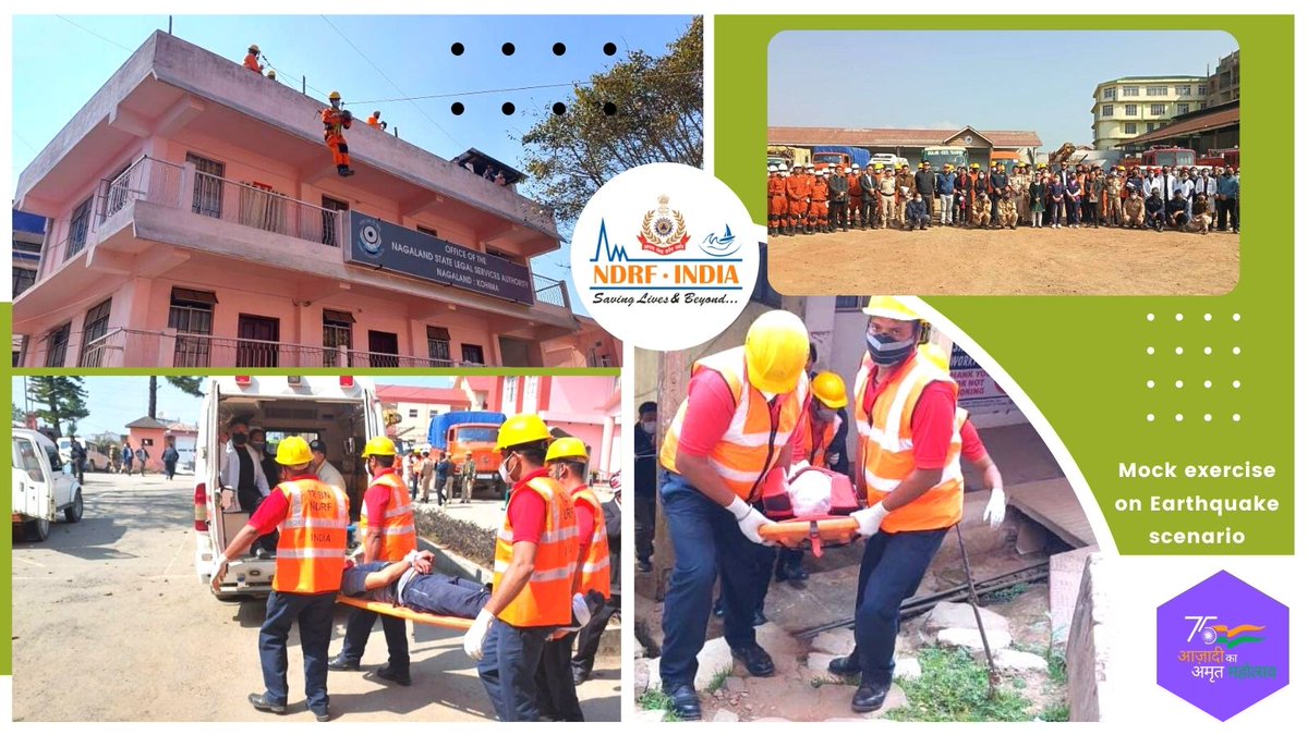 12bnndrf's tweet image. #12NDRF conducted Joint #MockExercises on #earthquake @Kohima #Nagaland with district Administration. Various stakeholders of district participated in exercise to improve #preparedness on disaster management &amp;amp; Capacity Building. More than 119 persons were benefited.
@Neiphiu_Rio