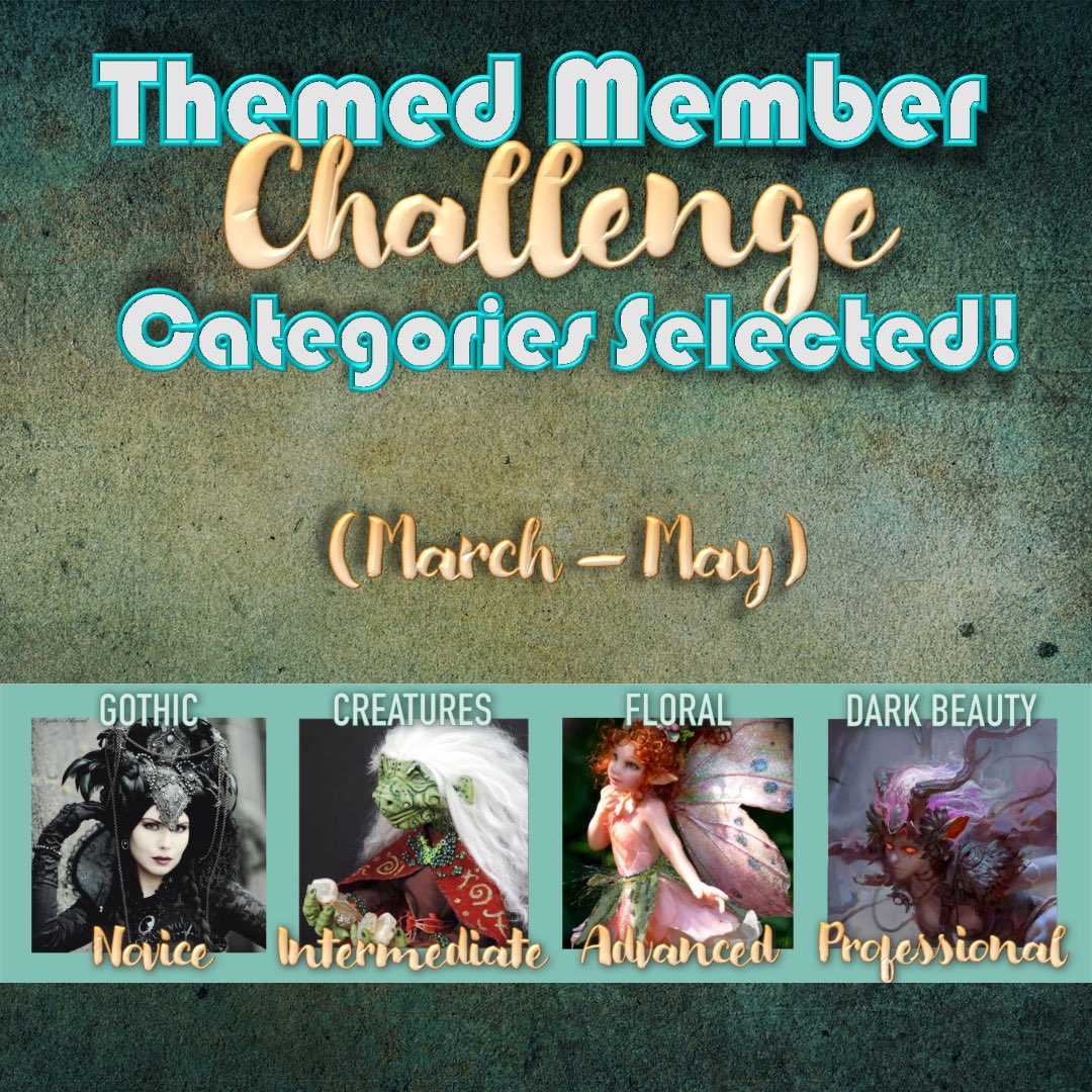 DollRegistry's tweet photo. March — May sculpting challenge! Challenge ourselves &amp; get assigned a theme we don’t normally create art dolls in stretching our artistic limits.

#PolymerClay #polymer #Clay #OOAK #Mermaid #Sculpture #art #FantasyArt #fairy #OneOfAKind #Doll #IADR #Sculpting #ClaySculpting https://t.co/xbz4ndmI22