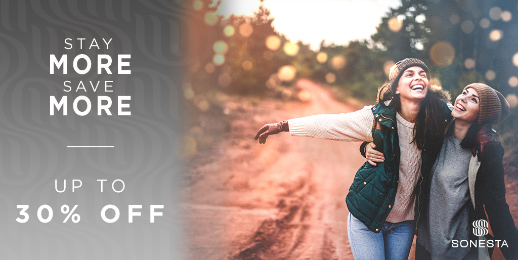 Expect more from your next getaway— the longer you stay, the more you save, up to 30% when staying 3+ nights. Book now: bit.ly/2XlvecM