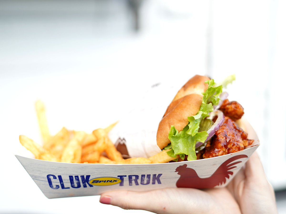 Have you tried our new BBQ Chicken Sandwich? Get it this Saturday at the Community Tap! We'll be there 5:30-8:30. #SpinxOnWheels