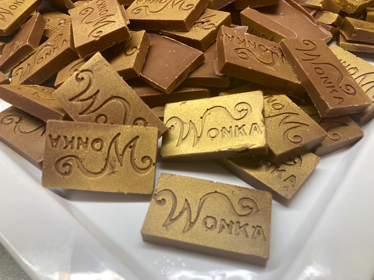 PockCatering's tweet photo. #WorldBookDay Fun this lunchtime at @PockSchool . The Oompa Loompa team served some sweet treats, including an actual flowing Chocolate River, and Golden Ticket Prizes for the @PockPrep students. https://t.co/EE0u3eZIpo