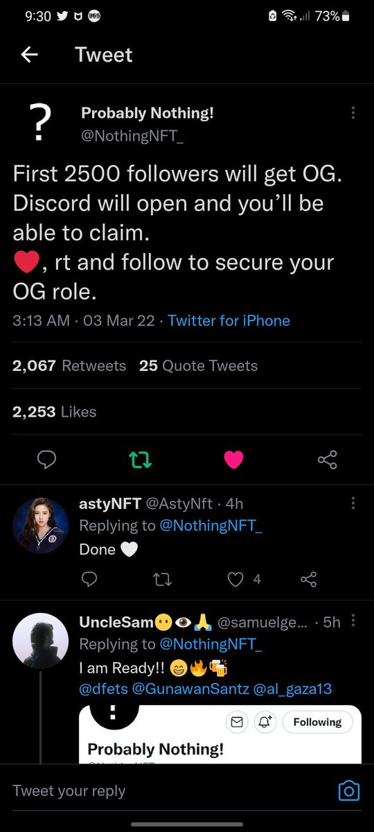 Arepa47's tweet photo. @NothingNFT_ Probably nothing 👊🏻 https://t.co/ieYYdBXwX6