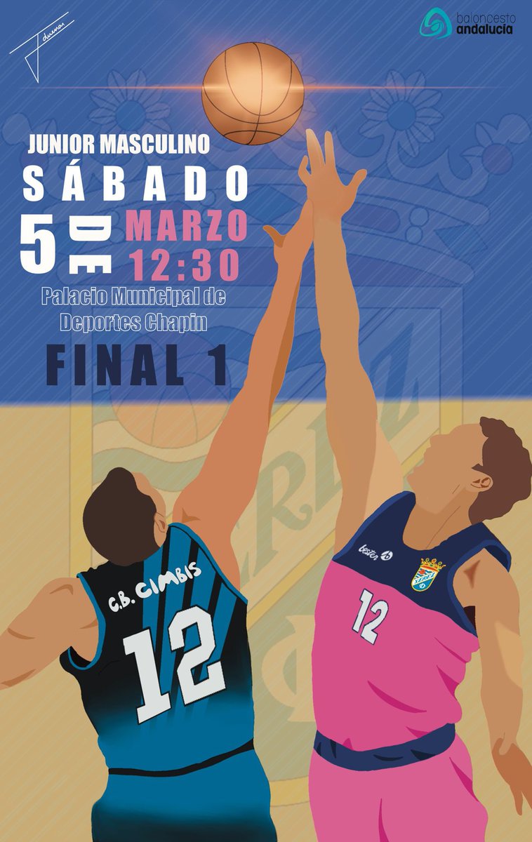 📣 LLEGA LA FINAL JUNIOR 🔥🔥

XEREZ CLUB DEPORTIVO 🆚 CB CIMBIS 
📆 Sábado 5/03/2022
⏰ 12:30 h
🏟 Palacio de Deportes Chapin

👩‍🎨 <a href="/jduenaass/">Julia Dueñas🌪</a> nos deleita con este arte gráfico, a la altura de la gran Final. 

#BXCD #SomosXerezCD #CanteraBXCD #XerezCDBaloncesto #BaloncestoXerezCD