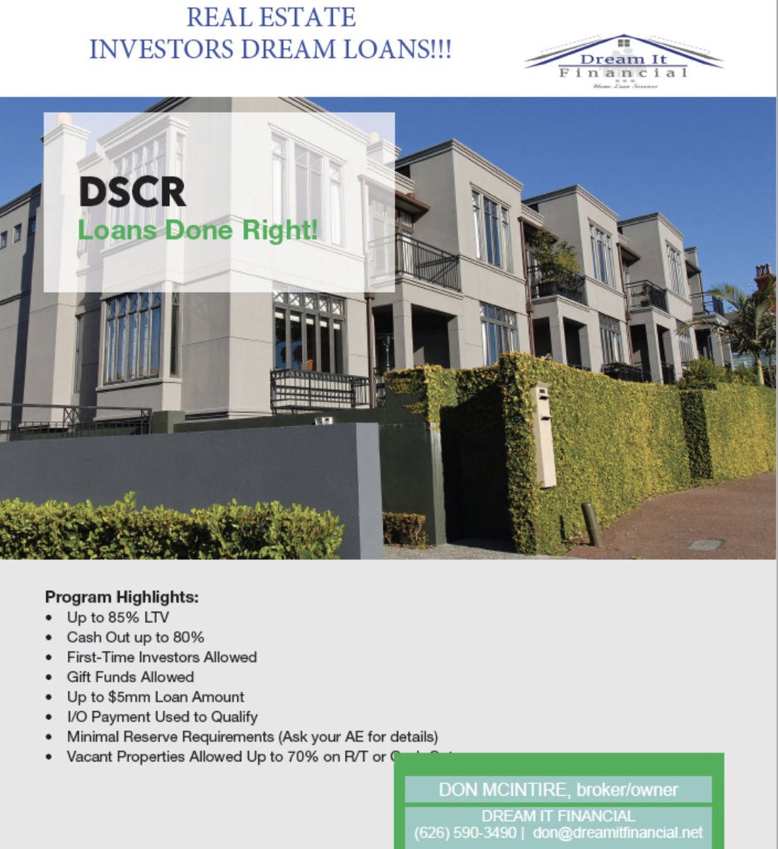 onlymeaty's tweet image. Great loan program for Real Estate Investors.