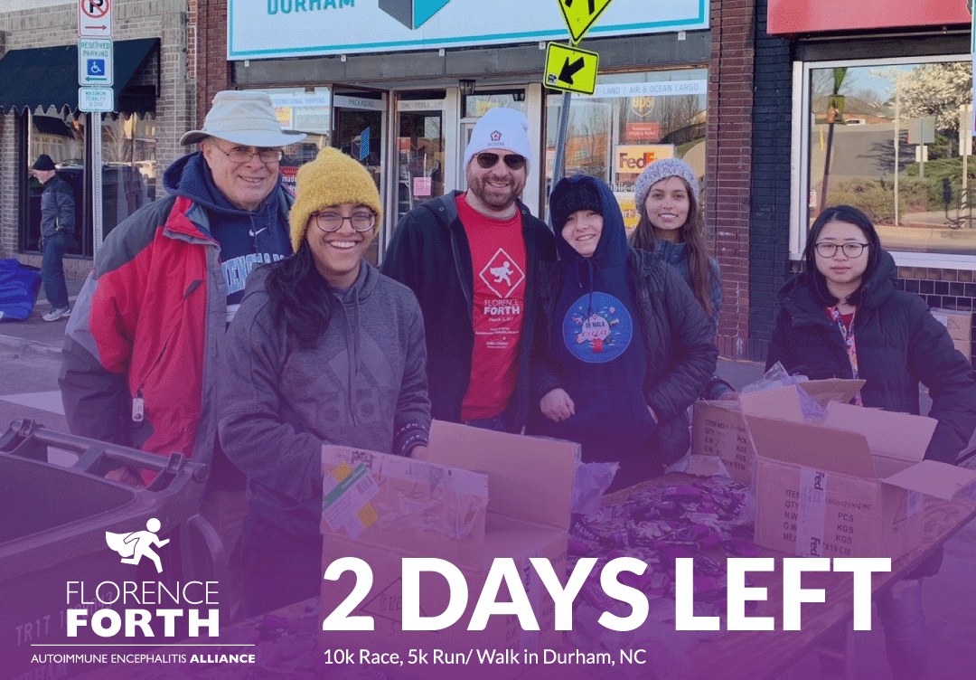 AE Alliance Fact: There are a limited number of clinical trials available and no specific treatment protocols. 

Your participation in Florence Forth and donations allow us to answer questions for those impacted by AE.