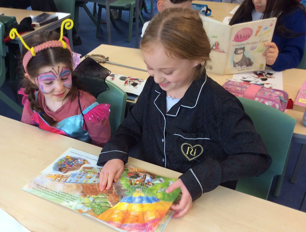 Earlier today, children and staff alike shared their love of reading with each other 😊 #WorldBookDay