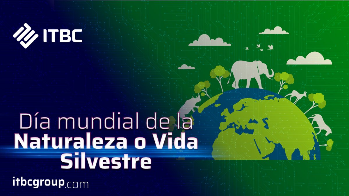 MailVerde's tweet photo. .@itbc_group El 3 de marzo se celebra en todo el mundo el Día Mundial de la Naturaleza. En #Itbcgroup también celebramos la vida y la naturaleza de la tierra
#diamundialdelanaturaleza #ONU #diadelanaturaleza #nature #conservationist #conciencia #medioa… https://t.co/gfKYdRRac0