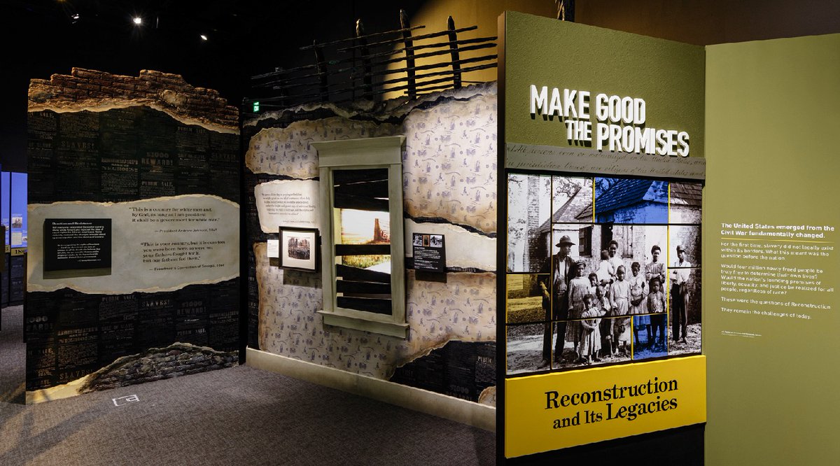 Let's take a tour inside the #MakeGoodThePromises exhibition at our <a href="/NMAAHC/">Smithsonian’s NMAAHC</a>. Our <a href="/TranscribeSI/">Smithsonian Transcription Center</a> will help guide us. The exhibit examines the era of Reconstruction that followed the Civil War. The stories within may even inspire you to explore your own family history.