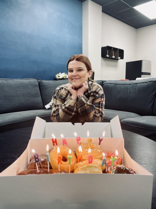 CorkTreeCreativ's tweet image. It&apos;s a special morning at the Tree.. Haley&apos;s birthday and her return from maternity leave! Happy Birthday, Haley! We are so happy to have your smiling self back in the office. 🥳