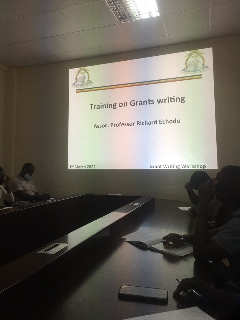 Gulu University Multifunctional Research Labs (@guluvarsitylabs) on Twitter photo Fruitful Presentation by Professor Richard on Grants Writing
We look forward to winning more grants after this informative presentation <a href="/wokosiki/">Godfrey Wokorach</a> <a href="/AtoAderaDoreen/">Doreen Ato Adera</a> <a href="/MinofHealthUG/">Ministry of Health- Uganda</a> Fruitful Presentation by Professor Richard on Grants Writing
We look forward to winning more grants after this informative presentation <a href="/wokosiki/">Godfrey Wokorach</a> <a href="/AtoAderaDoreen/">Doreen Ato Adera</a> <a href="/MinofHealthUG/">Ministry of Health- Uganda</a>