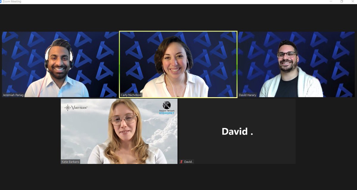 We had the distinct pleasure to present to the <a href="/Varysian_Ltd/">Varysian Network</a> Network, which is the meteorological and hydrological sectors’ leading networking resource.

Many thanks to @thecarlybrand, @jeremiahpariag, and @dcharary for giving a presentation on Communicating Climate Security