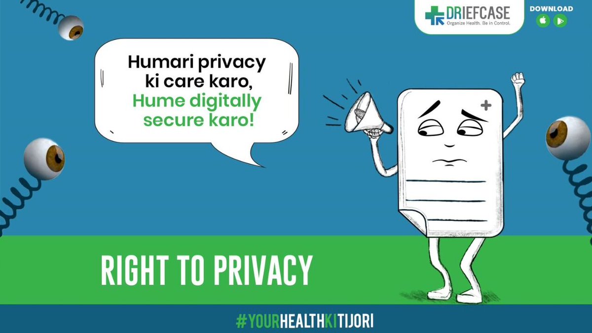 DRiefcase's tweet photo. Right to privacy!
With DRiefcase, your medical records get data encryption security that avoids unwanted access to your medical records. So, let us provide our medical records with their right to privacy! Download the app now!
#yourhealthkitijori #securedocument #medicalrecords https://t.co/pt37CloOYt