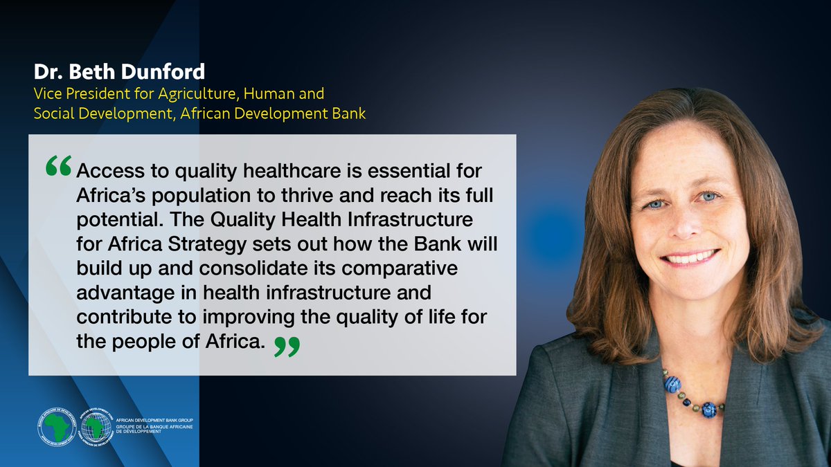 AfDB_Group's tweet photo. Le Groupe de la Banque africaine de développement se dote d’une stratégie pour les infrastructures de santé, une première dans l’histoire de l’institution.

📃  https://t.co/QXPaPrgTOO https://t.co/vXqF05LjpG