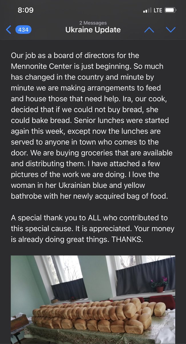 Update: MCC… mennonite central committee center in Ukraine. being the hands and feet!(You saw me hungry and you fed me)🙏🇺🇦