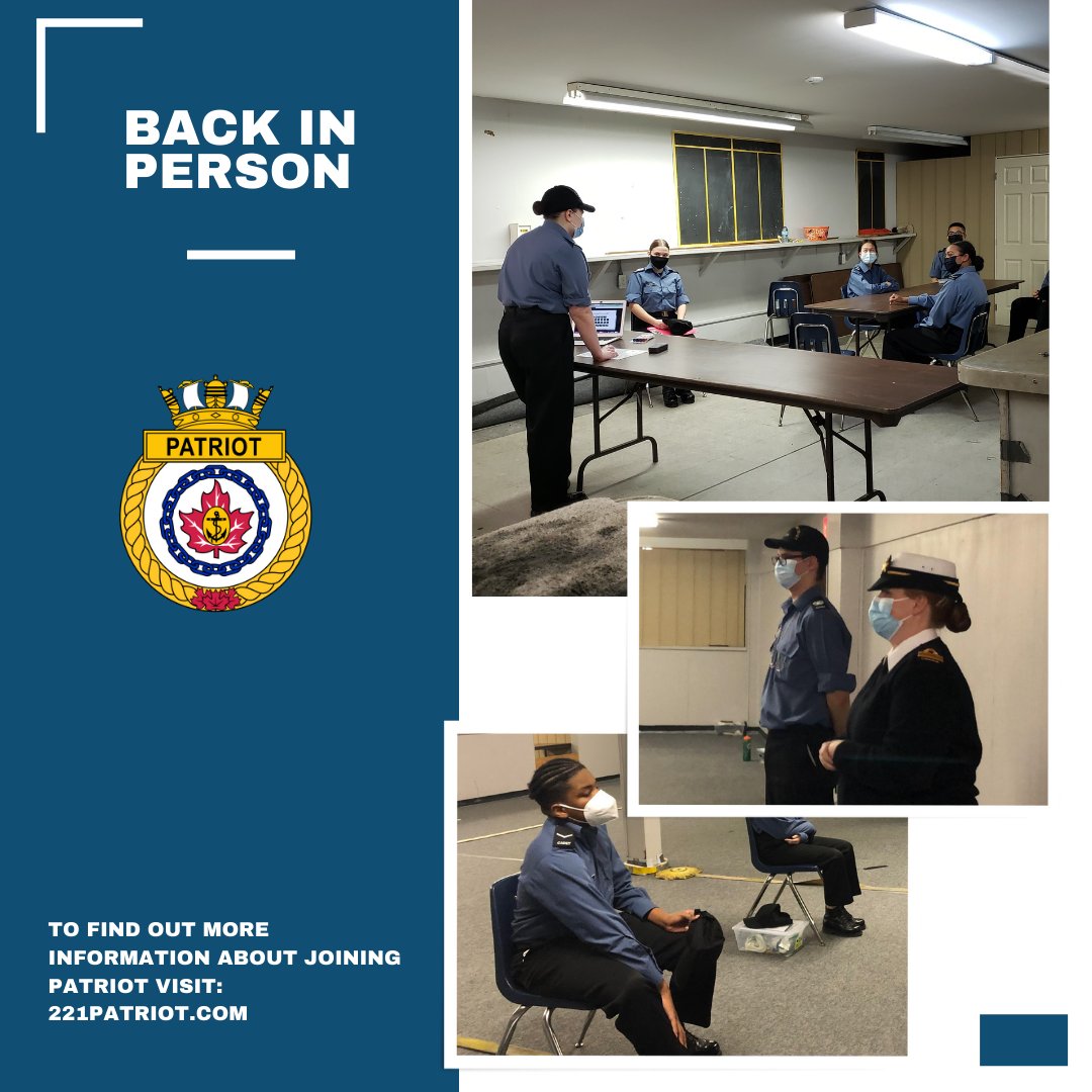 RCSCC Patriot (@221patriot) on Twitter photo The #cadets and staff at <a href="/221Patriot/">RCSCC Patriot</a> #seacadets getting back to work in person! @ComdCJCR The #cadets and staff at <a href="/221Patriot/">RCSCC Patriot</a> #seacadets getting back to work in person! @ComdCJCR