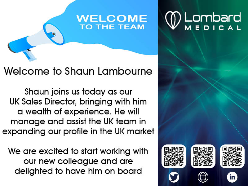 Lombard Medical would like to welcome Shaun Lambourne to the team. 

We are excited to start working with our new colleague and are delighted to have him on board.
 
#Welcometotheteam
#Newteammember
<a href="/LambourneShaun/">shaun lambourne</a>
#teamwork