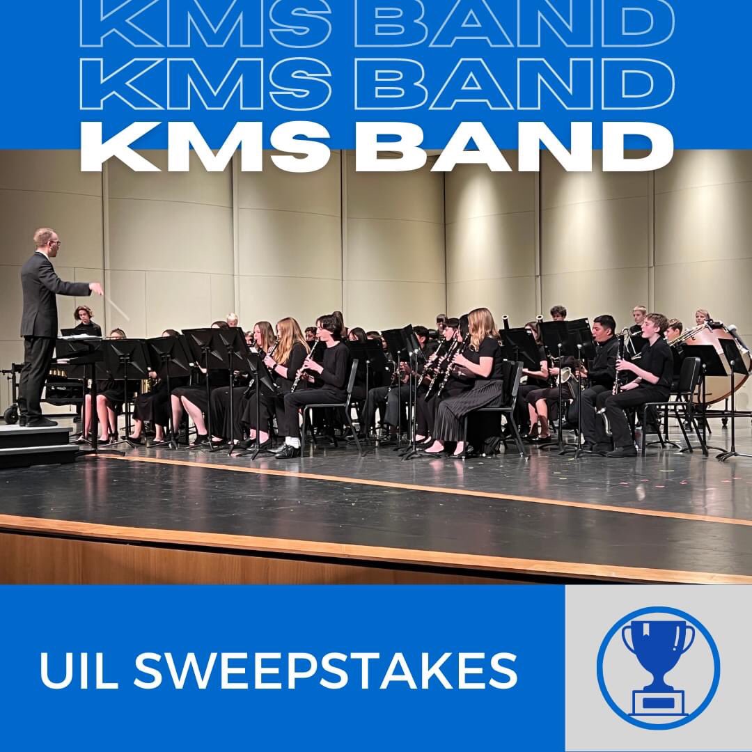🎉Congratulations!🎉 
Our 7th and 8th grade bands performed at the Region 2 UIL Concert &amp; Sightreading Evaluation and earned superior "first division" ratings from all six judges-a UIL Sweepstakes! 

#krumproud