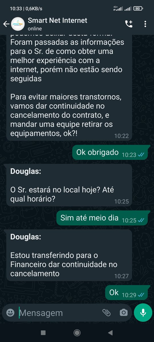 MOBILIDADECOTIA's tweet image. A empresa #SmartNet de Itapevi,meteu o louco aqui e cancelou o serviço,só porque coloquei meu roteador que o serviço tava melhor do que o roteador deles...
Só espero que não haja cobranças posteriormente .
Né @proconspoficial .
Pra mim foi até um alívio 😃.