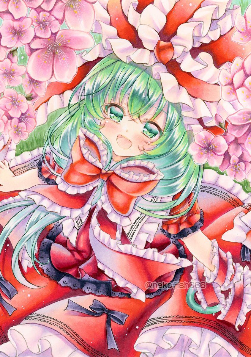 手描きイラスト◇東方◇鍵山雛◇2015年 - 同人手描きイラスト 鍵山雛 立ち