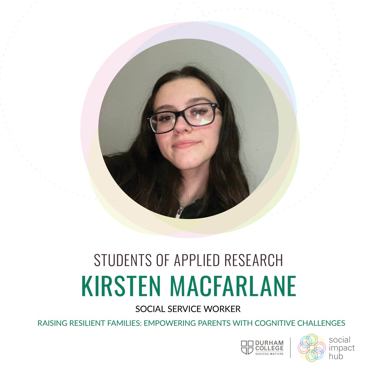 dc_socialimpact's tweet photo. Meet @kirstenavaa who's currently working on “Raising Resilient Families: Empowering Parents with Cognitive Challenges.” The project, led by @AmandaCappon and Kay Corbier @kcorbier23, is funded by @sshrc_crsh through its College and Community Social Innovation Fund. #DCSOAR https://t.co/hNVYyIuii4