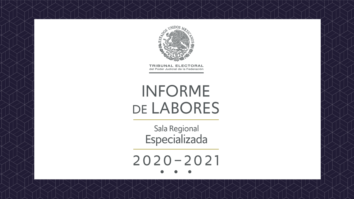TEPJF_Esp's tweet photo. #EsHoy
Informe de Labores 2020-2021, sigue la transmisión #EnVivo en nuestro canal de YouTube ▶️  https://t.co/qrSPlsVika  y #RRSS 

🕛12:00 horas

#InformeEsp⚖️
@rurla
@GaVillafuerteC
@luisespindolam https://t.co/etPirI8xbi