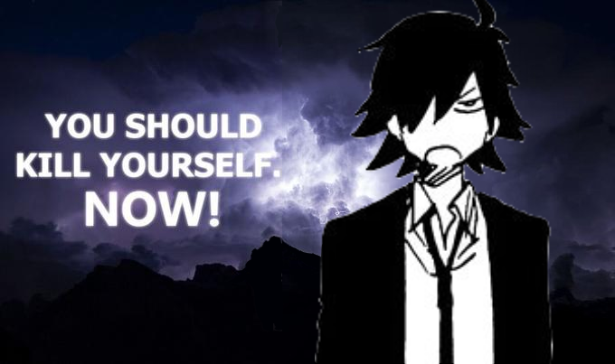 Takumi whenever someone lacks the passion for murder.