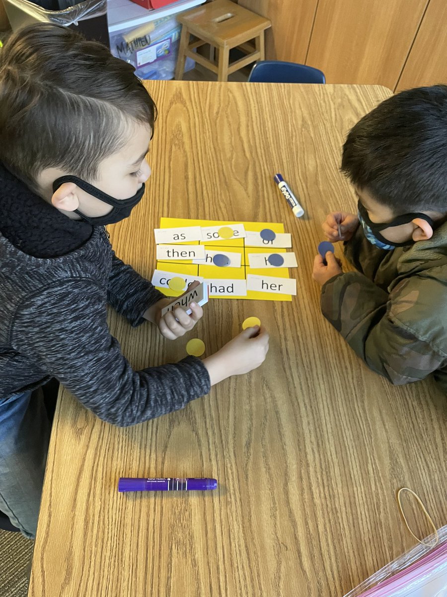 Helping our first graders this morning with a little sight word Tic-tac-toe! Thank you Ms. Jost for the fun game 😊