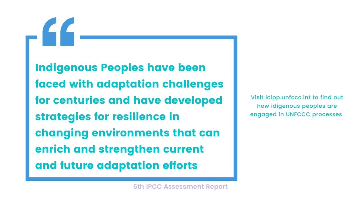 Indigenous Peoples must be part of the solution to climate change.

The #GlasgowClimatePact calls on Parties to actively involve #IndigenousPeoples and local communities in designing and implementing climate action.

Find out more about the 3-year work plan agreed at #COP26 👇 
