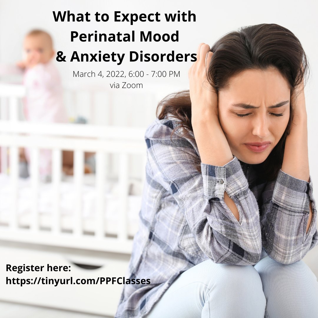 Please join our first class of this month, What to Expect with Perinatal Mood and Anxiety Disorders, tomorrow at 6 PM EST via Zoom! Register here: tinyurl.com/PPFClasses
#perinatalmood #anxietydisorder #perinataljourney