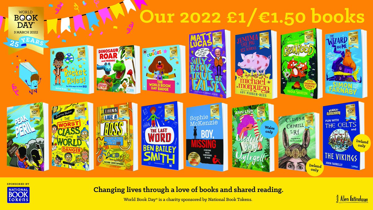 We have the #WorldBookDay £1 books in stock, available to buy or exchange for #WBD2022 tokens in our shop #knaresborough