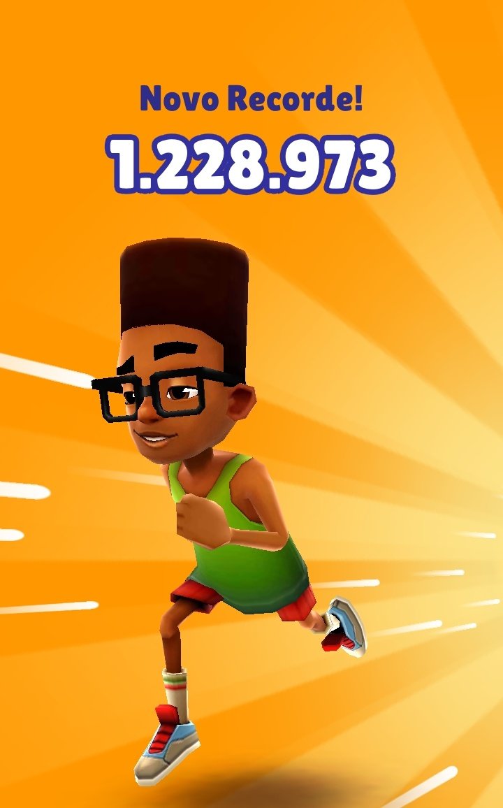 Atingi meu recorde no subway surf, deposite seu dane-se Novo